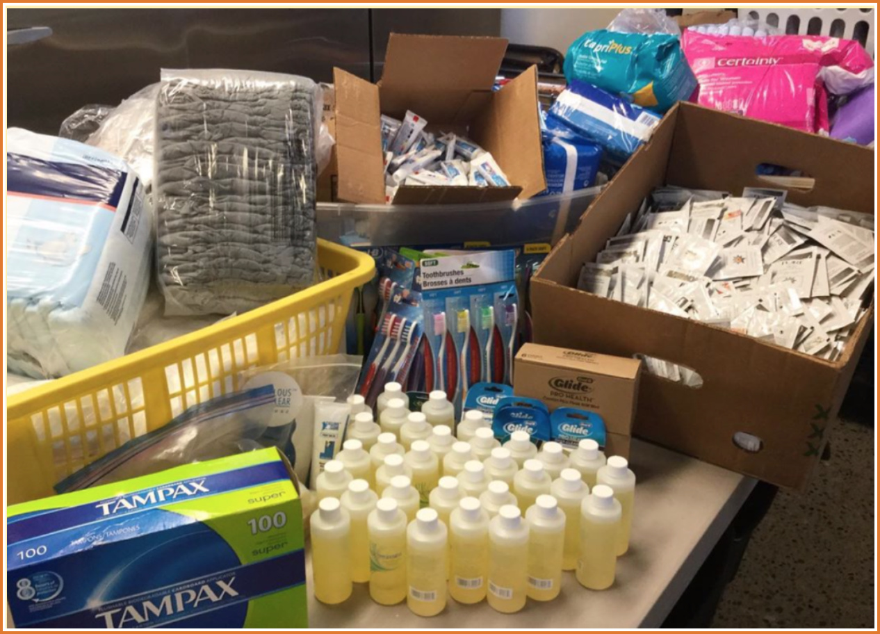 Hygiene products are a great donation item to the North Valley Food Bank