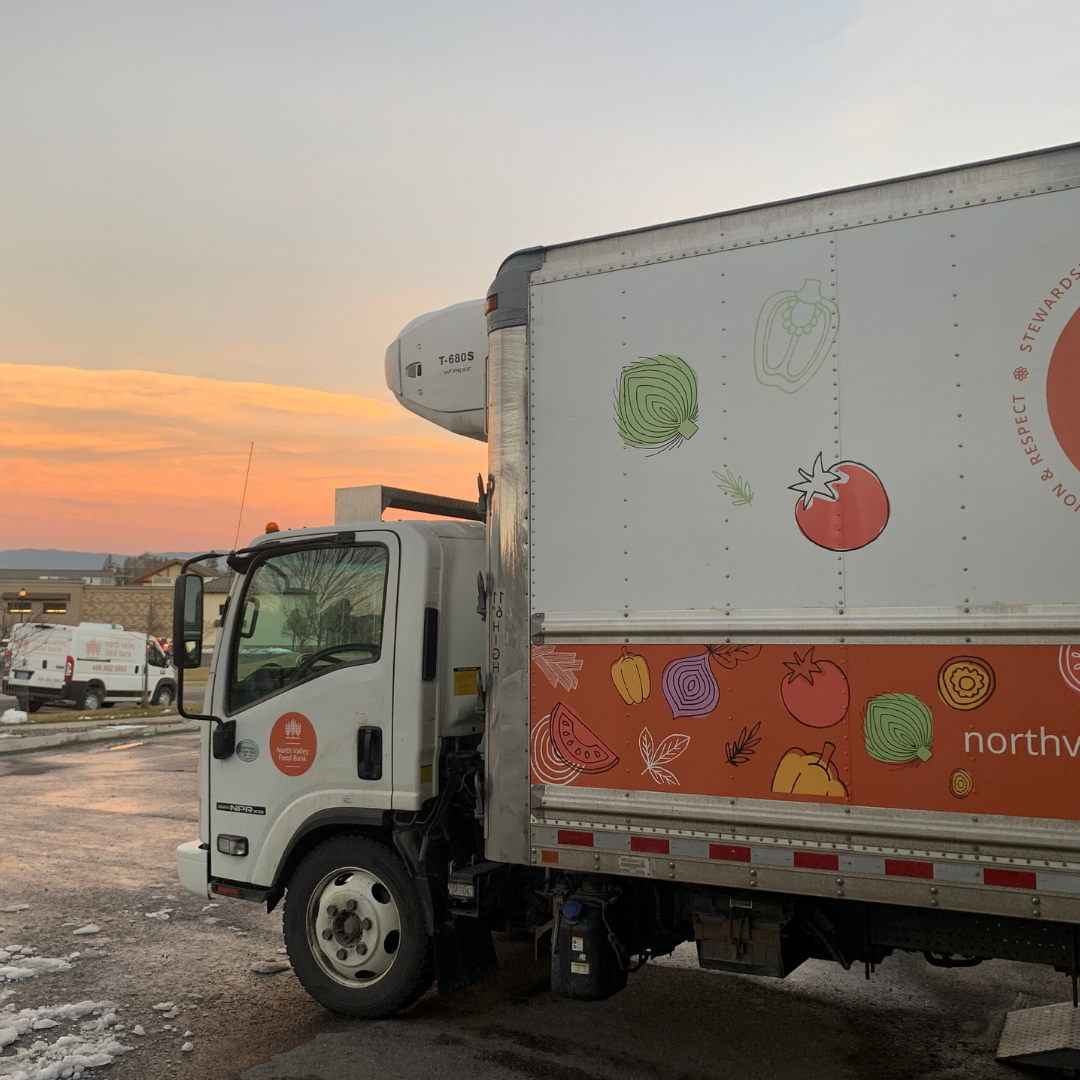 North Valley Food Bank Rural Pantry Delivery Program truck